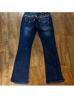 Like New Gorgeous Miss Me Boot Jeans With 34” Inseam